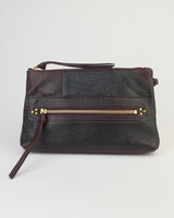 Jerome Dreyfuss Lucky Clutch Large  Bordeaux