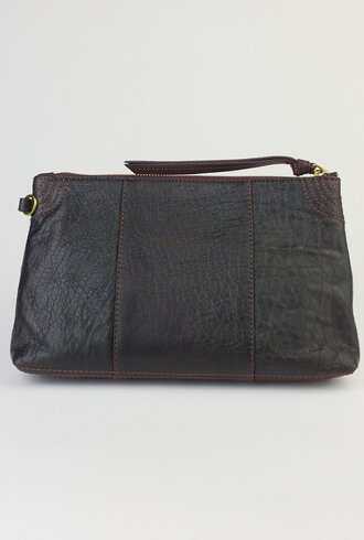 Jerome Dreyfuss Lucky Clutch Large  Bordeaux