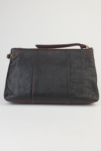 Jerome Dreyfuss Lucky Clutch Large  Bordeaux
