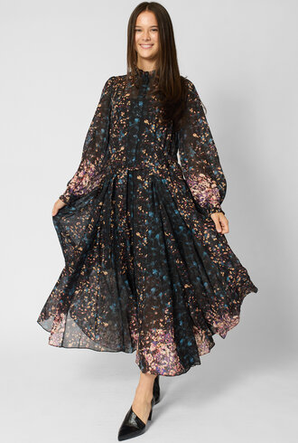 Ulla Johnson Tessa Silk Dress Eclipse