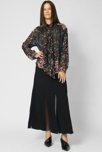 Ulla Johnson  Gesture Silk Blouse Eclipse