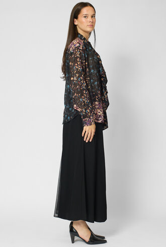 Ulla Johnson  Gesture Silk Blouse Eclipse
