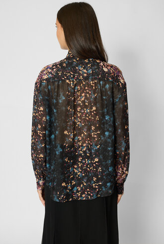 Ulla Johnson  Gesture Silk Blouse Eclipse