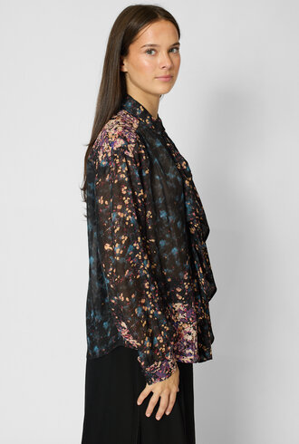 Ulla Johnson  Gesture Silk Blouse Eclipse