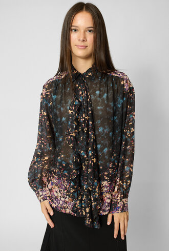 Ulla Johnson  Gesture Silk Blouse Eclipse