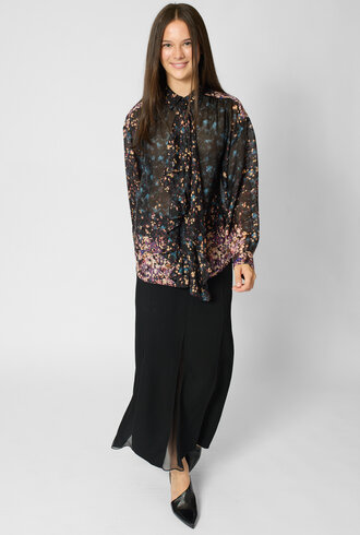 Ulla Johnson  Gesture Silk Blouse Eclipse