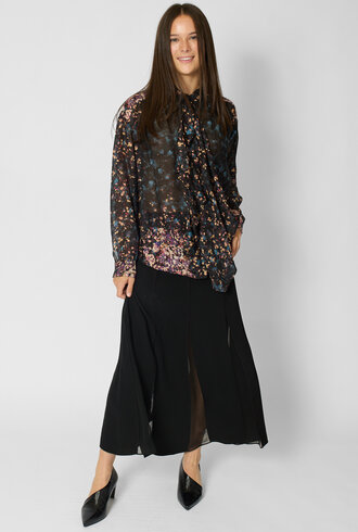 Ulla Johnson  Gesture Silk Blouse Eclipse