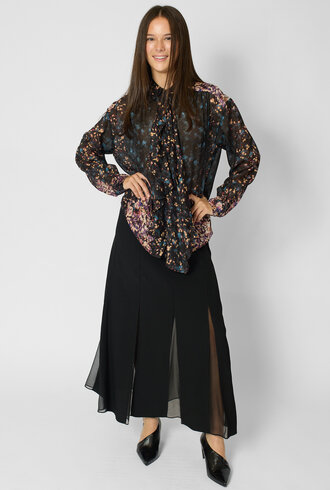 Ulla Johnson  Gesture Silk Blouse Eclipse