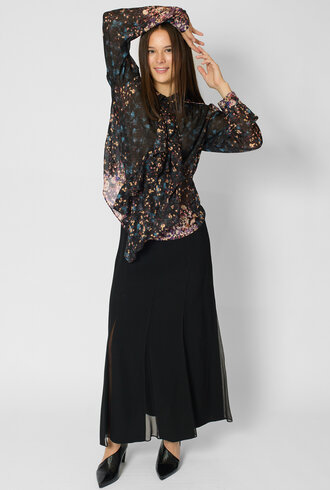 Ulla Johnson  Gesture Silk Blouse Eclipse