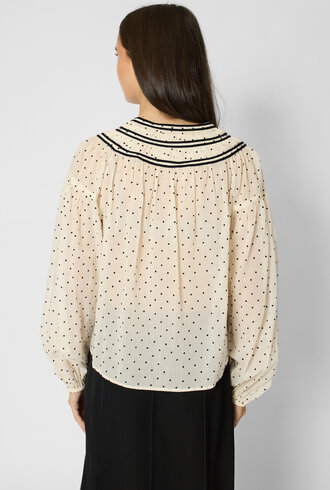 Ulla Johnson Klara Cotton Blouse Blanc