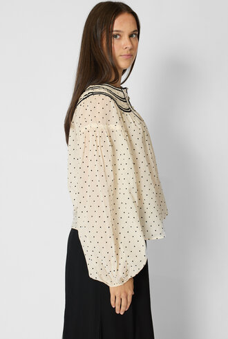 Ulla Johnson Klara Cotton Blouse Blanc