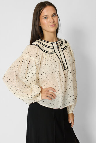 Ulla Johnson Klara Cotton Blouse Blanc