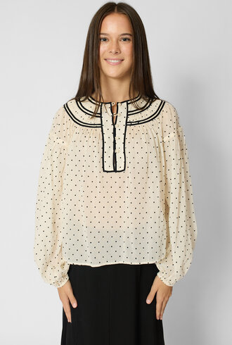 Ulla Johnson Klara Cotton Blouse Blanc