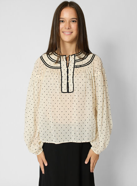 Ulla Johnson Klara Cotton Blouse Blanc