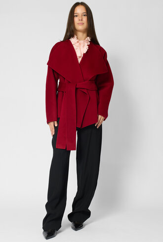 Ulla Johnson Sasha Wool Coat Cerise