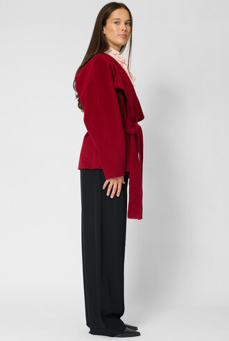 Ulla Johnson Sasha Wool Coat Cerise
