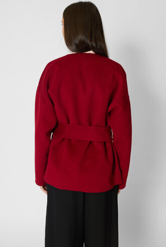 Ulla Johnson Sasha Wool Coat Cerise