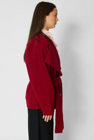 Ulla Johnson Sasha Wool Coat Cerise