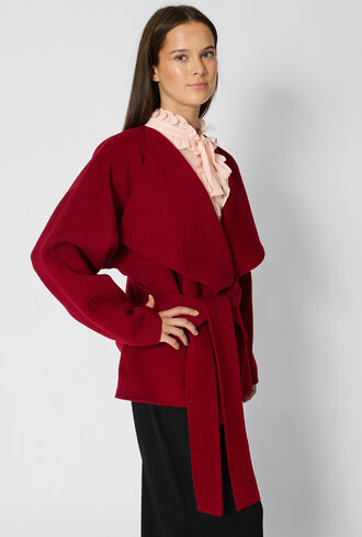 Ulla Johnson Sasha Wool Coat Cerise