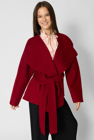 Ulla Johnson Sasha Wool Coat Cerise