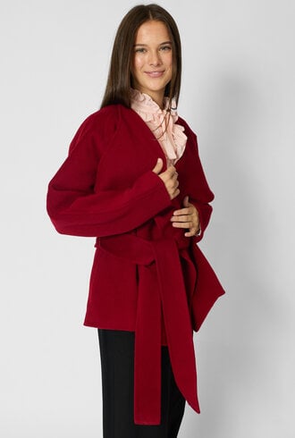 Ulla Johnson Sasha Wool Coat Cerise