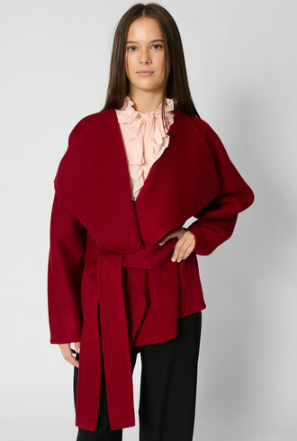 Ulla Johnson Sasha Wool Coat Cerise