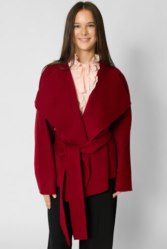 Ulla Johnson Sasha Wool Coat Cerise
