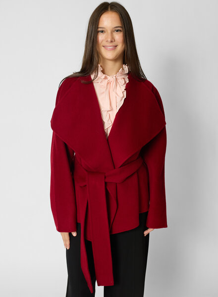 Ulla Johnson Sasha Wool Coat Cerise