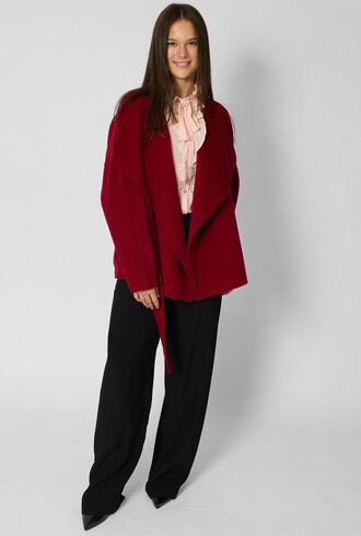 Ulla Johnson Sasha Wool Coat Cerise