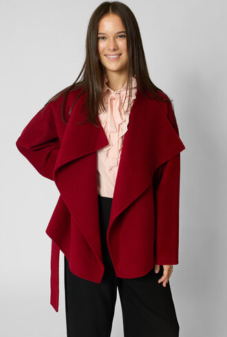 Ulla Johnson Sasha Wool Coat Cerise