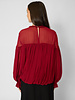 Ulla Johnson Pearl Silk Blouse Cerise