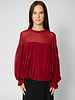 Ulla Johnson Pearl Silk Blouse Cerise