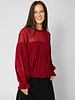 Ulla Johnson Pearl Silk Blouse Cerise
