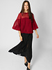 Ulla Johnson Pearl Silk Blouse Cerise