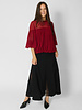 Ulla Johnson Pearl Silk Blouse Cerise