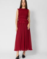 Ulla Johnson Etta Silk Dress Cerise