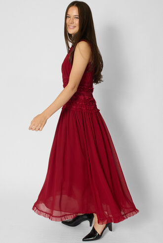 Ulla Johnson Etta Silk Dress Cerise