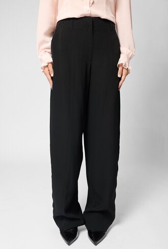 Ulla Johnson Pia Barrel Leg Pants Noir