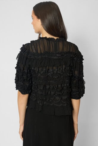 Ulla Johnson Mabel Silk Top Noir