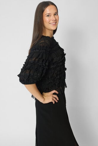 Ulla Johnson Mabel Silk Top Noir