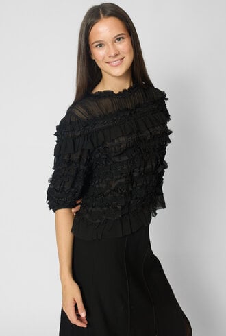 Ulla Johnson Mabel Silk Top Noir
