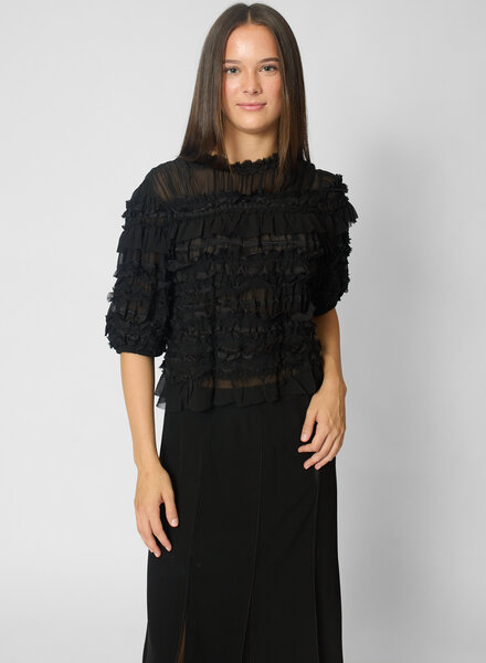 Ulla Johnson Mabel Silk Top Noir