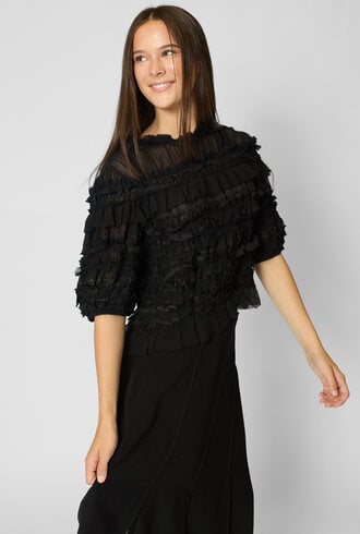 Ulla Johnson Mabel Silk Top Noir