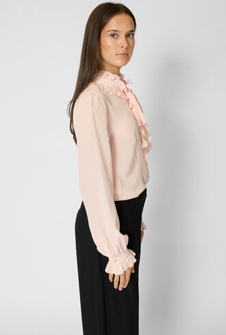 Ulla Johnson  Catroux Silk Blouse Powder