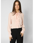 Ulla Johnson Catroux Silk Blouse Powder
