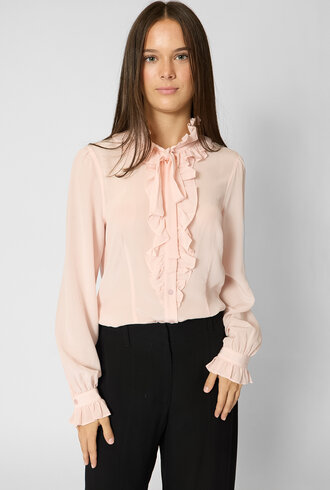 Ulla Johnson  Catroux Silk Blouse Powder