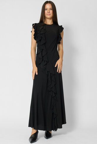 Ulla Johnson Ameline Silk Dress Noir