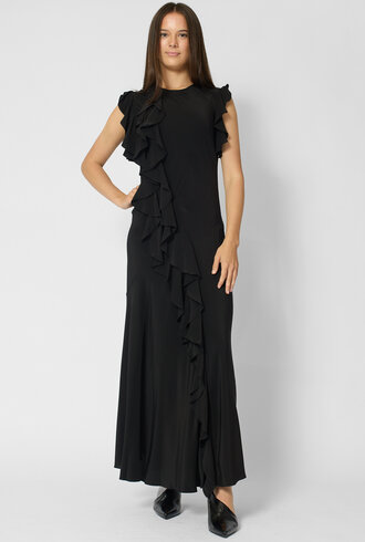 Ulla Johnson Ameline Silk Dress Noir