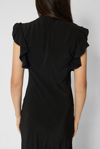 Ulla Johnson Ameline Silk Dress Noir