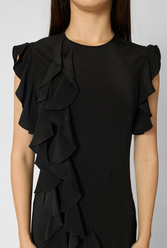 Ulla Johnson Ameline Silk Dress Noir